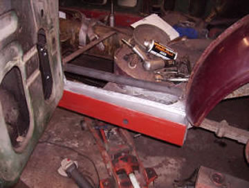 MG Magnette rear sill left