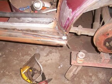 MG Magnette front stripped